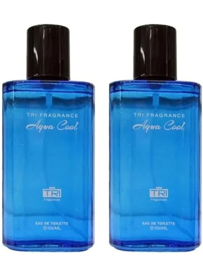 تي أر آي مجموعة مكونة من عبوتين عطر أكوا كول 100 مل