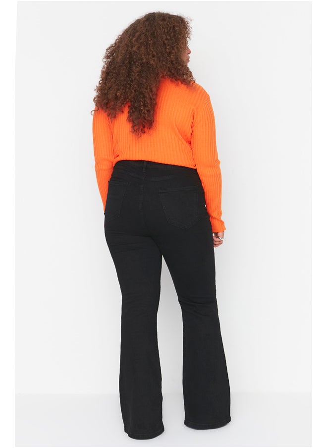 trendyol - Black High Waist Flare Jeans - Image 1