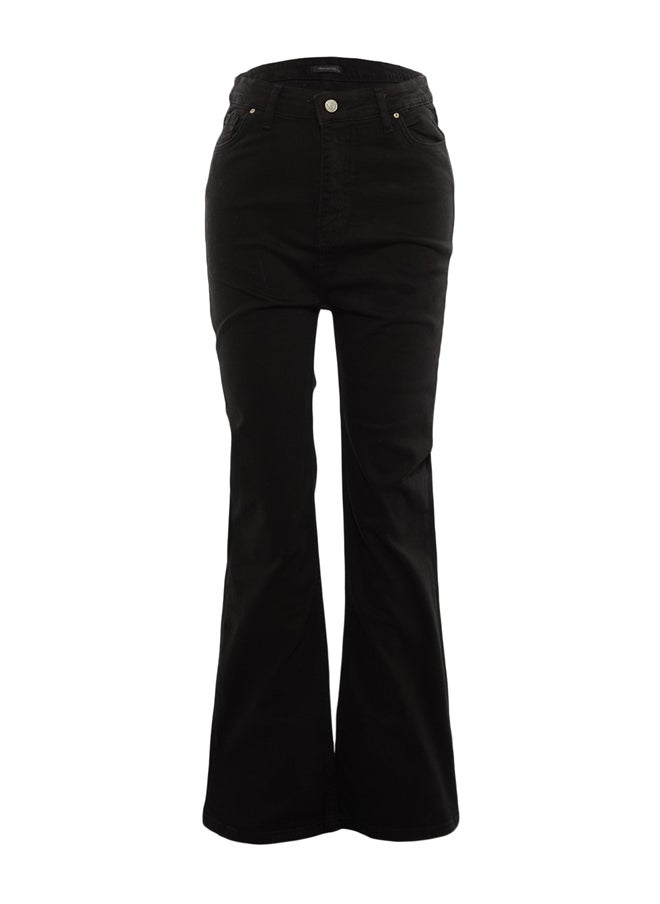 trendyol - Black High Waist Flare Jeans - Image 1