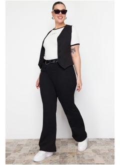 Black High Waist Flare Jeans
