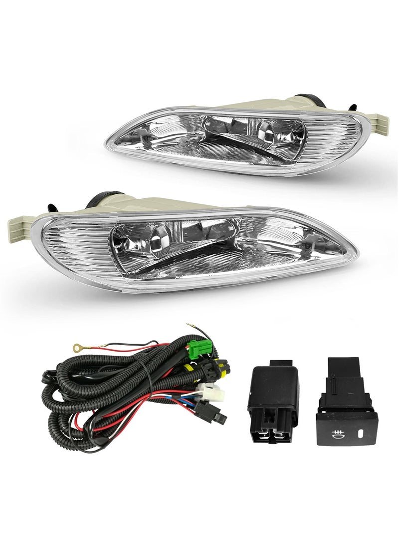 طقم مصابيح الضباب من Kashafi CM2003TY لسيارة Toyota Camry 2003 مصباح أمامي للسيارة لمبة هالوجين 9006 12 فولت 55 وات IP67 مقاومة للماء عالية الأداء عدسة شفافة مع تسخير الأسلاك - Image 2