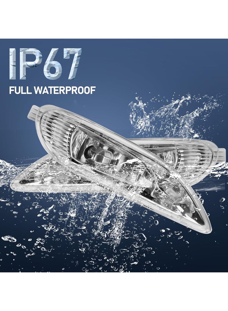 طقم مصابيح الضباب من Kashafi CM2003TY لسيارة Toyota Camry 2003 مصباح أمامي للسيارة لمبة هالوجين 9006 12 فولت 55 وات IP67 مقاومة للماء عالية الأداء عدسة شفافة مع تسخير الأسلاك - Image 3