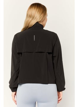 PUMA Women Sportswear Fit Long Sleeve Outdoor Sweatshirt, Black  - Image 4