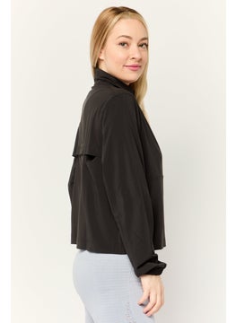 PUMA Women Sportswear Fit Long Sleeve Outdoor Sweatshirt, Black  - Image 2