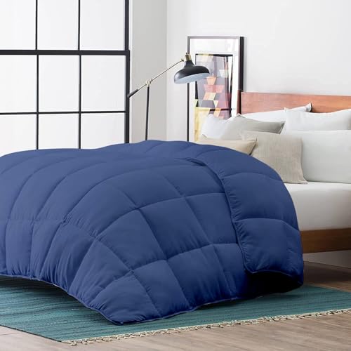 Razzai All-Season Comforter 220 GSM | Super Soft Fluffy & Lightweight Comforter Double Bed Comforter (90" x 100" Inches/228cm x 254cm) - Double Bed Comforter | Medium Blue - Image 2