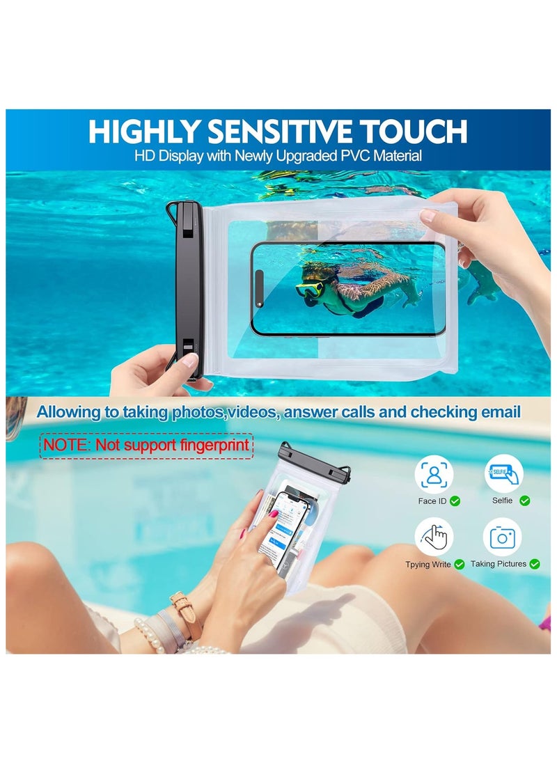 GUDOO - Large Floating Waterproof Phone Pouch with Sealing Strip, Cell Phone Dry Bag Case for iPhone 15 14 13 12 Pro Max Galaxy Google All Phones, Universal Float Waterproof Bag for Beach Vacation - Image 1