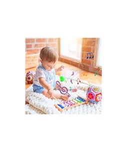 Generic Xylophone for Children, Xylophone Glockenspiel Wood, Rhythm Musical Instruments, Xylophone with 2 Beaters for Adults Children Glockenspiel Toy Gift  - Image 2