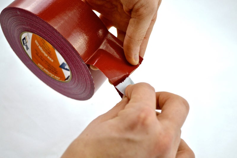 Shurtape PC 622 Premium Grade Heavy Duty Stucco Duct Tape, Protects Windows and Doors During Stucco Application, 48mm x 55 Meters, Red, 1 Roll (201153) - Image 5