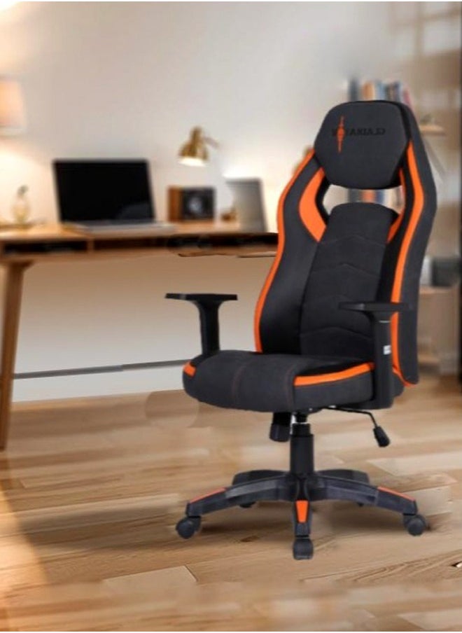 Gladiator Multifunction High Quality Ergonomic Swivel Adjustable Height Gaming Chair Office Chair Leather High Back Ergonomic Design Comfortable Neck and Lumber Support Armrest Headrest Computer Chair for Home Office 65.5x128.5 cm  - Image 2