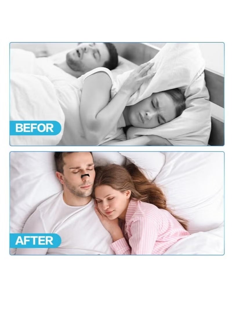 Black Anti-Snore Nasal Strips (45 Pairs) - Magnetic Breathing Support for Enhanced Airflow, Snoring Relief & Improved Sleep | Skin-Friendly, Sweat-Proof Comfort - Image 5