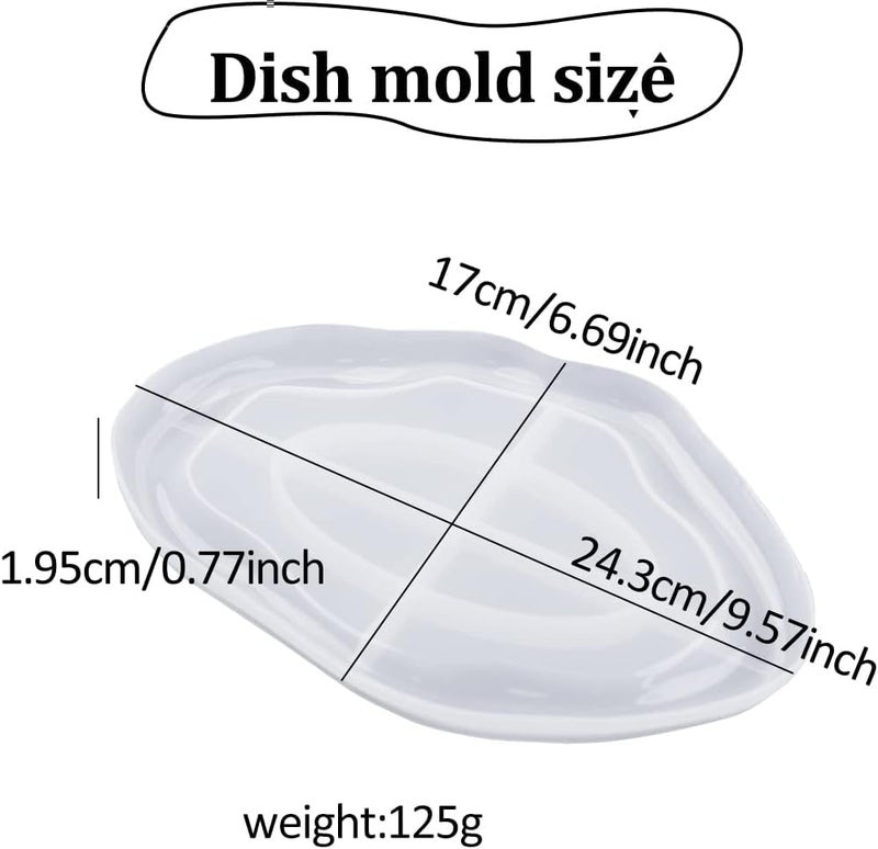 FirstTry Coaster Mould I Silicone Irregular Clouds Epoxy Resin Deep Casting Tray I for Homemade Ornament DIY Art Crafts Jewelry Storage Box Ring Trinket Container Home Table Decoration 2PCs - Image 2