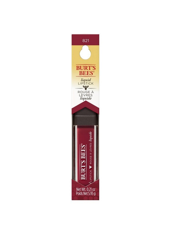 بيرتس بيز أحمر شفاه سائل لامع طبيعي 100% من Burt's Bees، داليا منقوعة، أنبوب واحد - Image 3