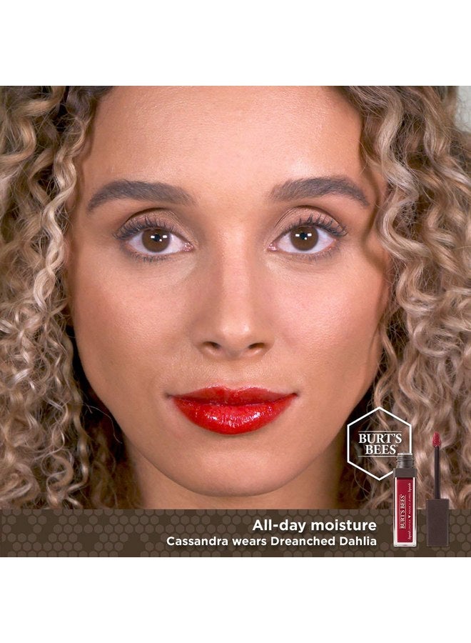 بيرتس بيز أحمر شفاه سائل لامع طبيعي 100% من Burt's Bees، داليا منقوعة، أنبوب واحد - Image 5
