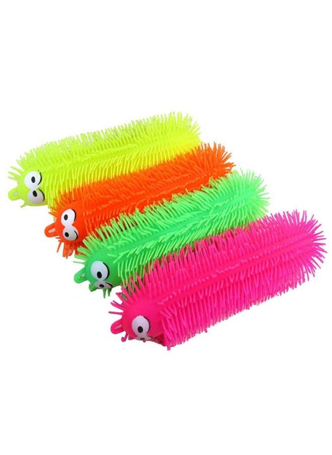 NUOBESTY 1Pcs Flashing Light Up Stretchy Caterpillars Squishy Stress Balls Toy Anxiety And Stress Relief Toys For Adults Teen Kids(Random Color)  - Image 2