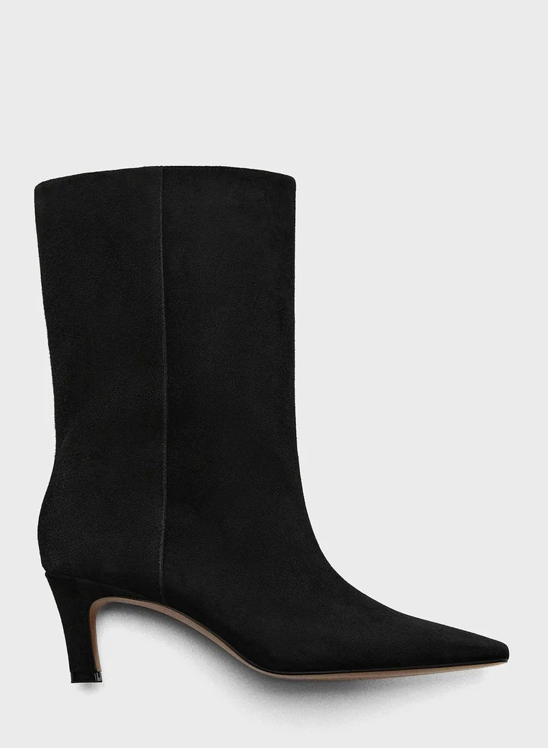 MANGO Hiro Mid Heel Ankle Boots