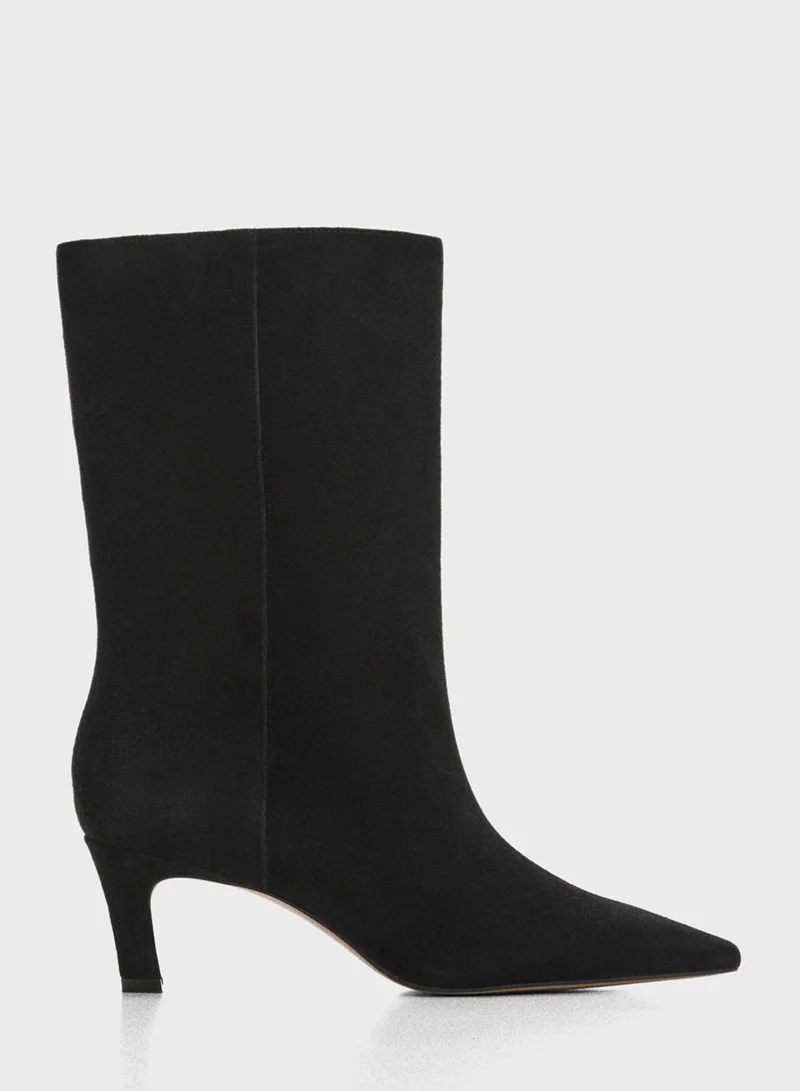 MANGO Hiro Mid Heel Ankle Boots