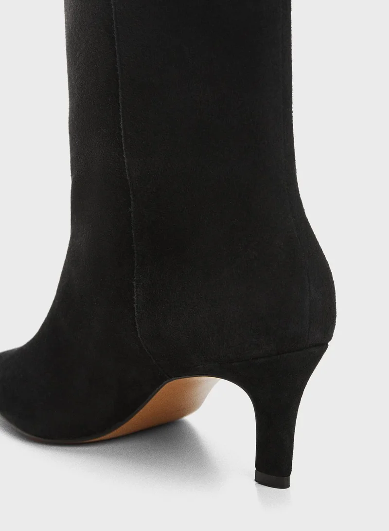 MANGO Hiro Mid Heel Ankle Boots