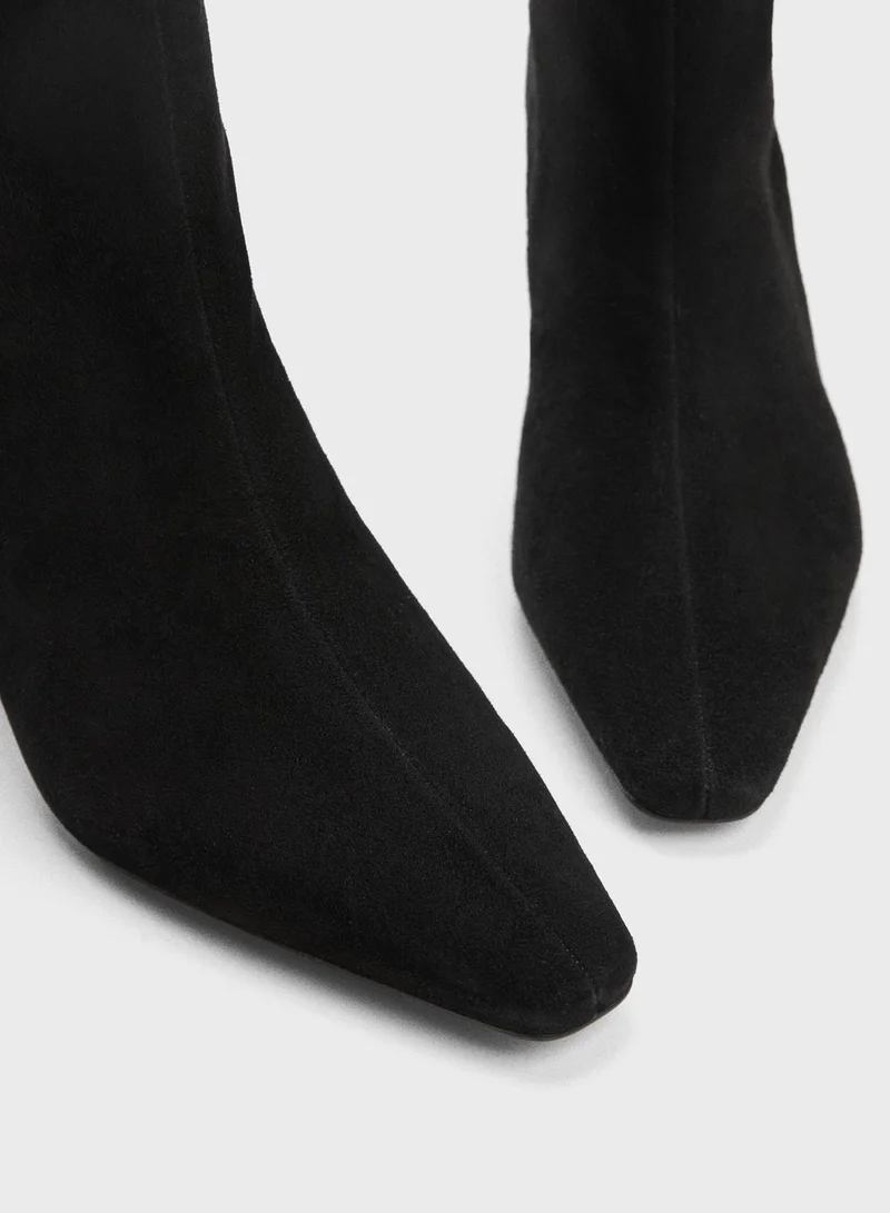 MANGO Hiro Mid Heel Ankle Boots
