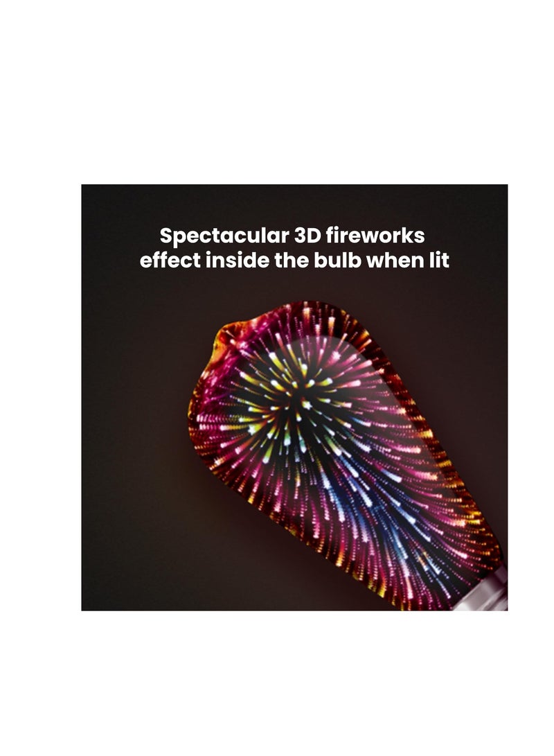 Feit Electric Infinity 3D Fireworks LED Light Bulb, ST19 LED Bulb, ST19/PRISM/LED,1 Count (Pack of 1), Multicolor - Image 4