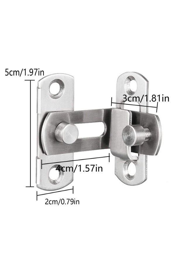 2PCS 90 Degree Stainless Steel Right Angle Buckle Gate Latch,Flip Door Locks Bolts for Doors & Windows(3 inch) - Image 5