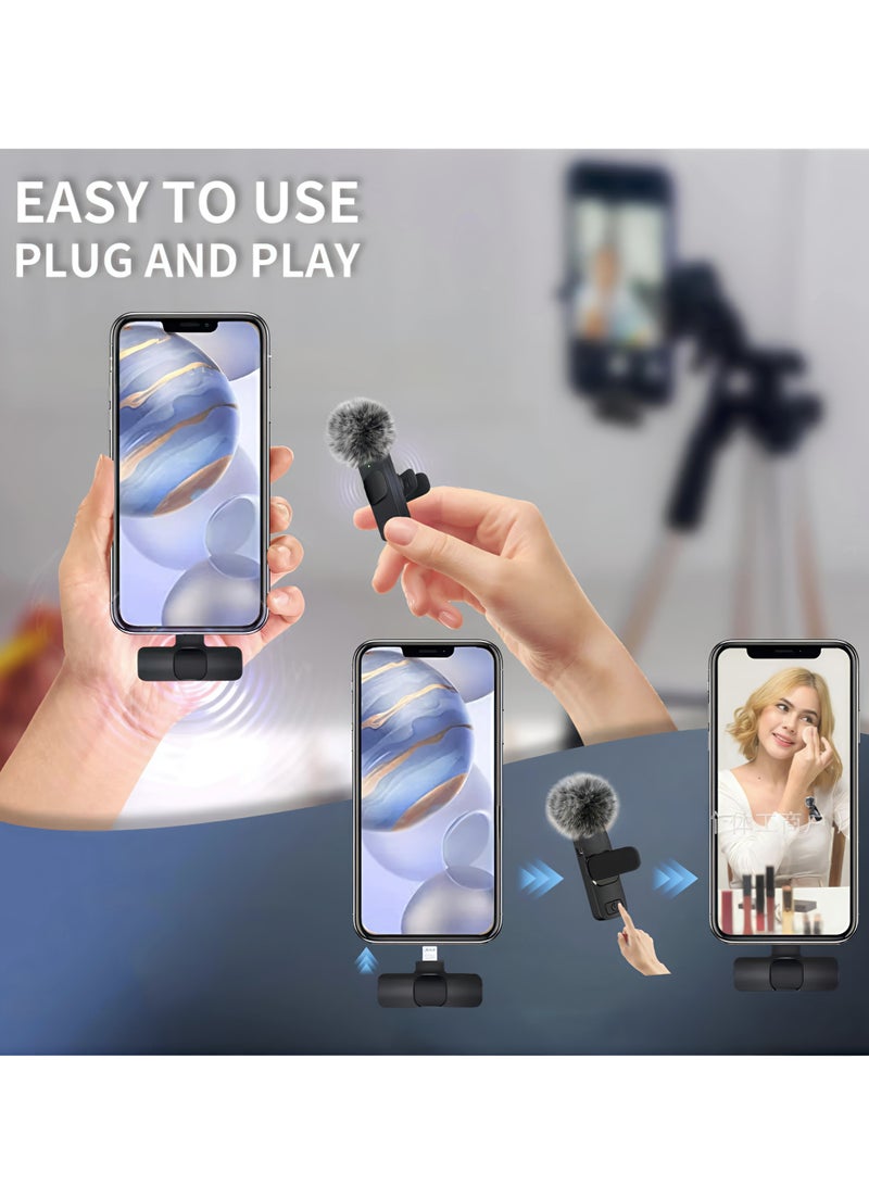 Exceed Wireless Lavalier Microphone for Type-C Phone- Plug-Play Wireless Mic with 2 Microphone for USB-C Android Phone and iPhone Video Recording- Interview- Vlog- Auto Sync and Noise Reduction- 2.4 GHZ - Image 4