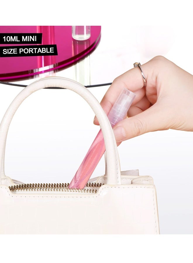 عبوة من 20 زجاجة عطر فارغة سعة 10 مل، زجاجات عطر بلاستيكية قابلة لإعادة التعبئة، بخاخ، زجاجات عينات، زجاجات رذاذ ناعم - Image 5