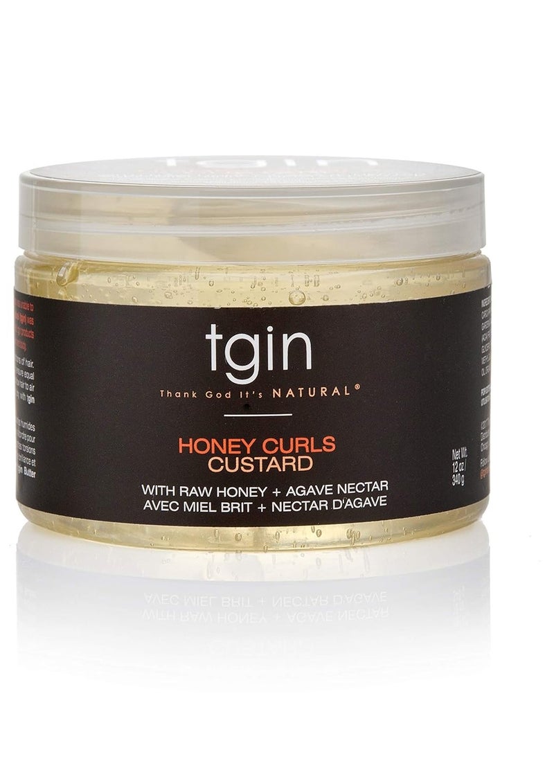 Thank God It's Natural - Thank God It's Natural Honey Curls Custard - 12 Oz - For Natural, Dry, Curly, Damaged Hair - Image 1