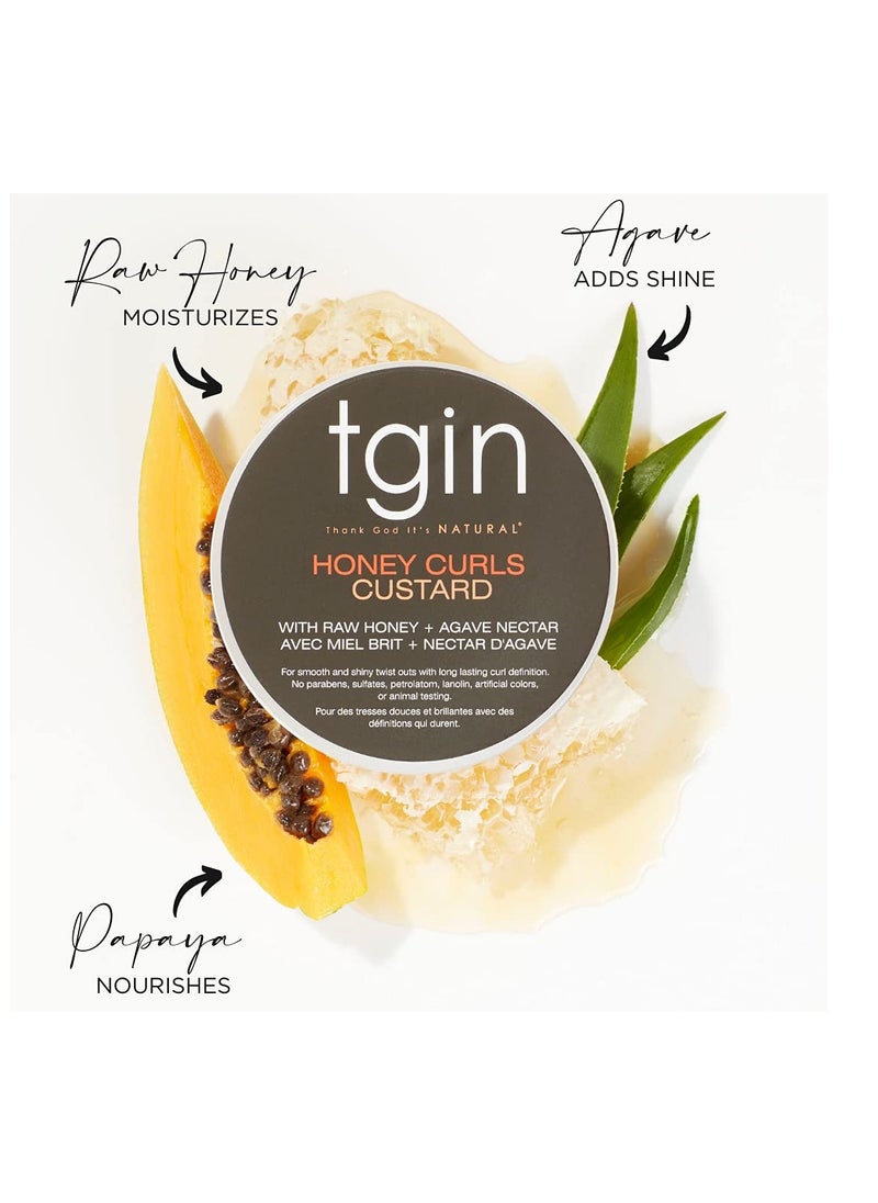 Thank God It's Natural - Thank God It's Natural Honey Curls Custard - 12 Oz - For Natural, Dry, Curly, Damaged Hair - Image 1