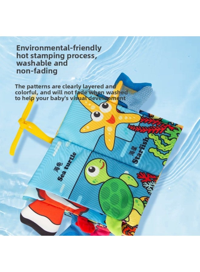 Quiet Cloth Book Toy Gift Box Baby Book Children's Tear-free Early Teaching Three-dimensional Baby Book Cloth Book Baby-Color:Animal World - Image 4