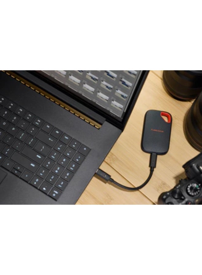 sandisk 1TB Extreme Portable SSD Drive, Up to 2000MB/s Read Speed, USB-C, USB 3.2 Gen 2, PC & Mac Compatible Solid State Drive, For Photography, Video, Rugged Travel, SDSSDE70-1T00-G25 1 TB - Image 3
