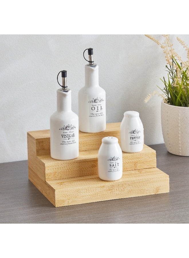 Home Box Bamboo 3-Tier Spice Rack 25.4x10.8x21.5 cm - Image 1