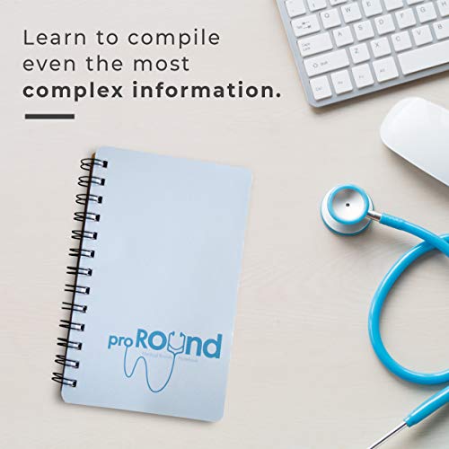 Portage Medical Rounds Notebook, proRound – Spiral Notepad with Template, Log Book for Medical Students & Physician Assistants, Pocket Size – 4.5 x 7 Inches, 75 Pages, (Pack of 1) - Image 3