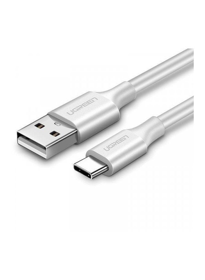 يوجرين إيكو UGREEN 60121 كابل USB 2.0 من النوع A إلى النوع C ذكر مطلي بالنيكل 1 متر (أبيض) - Image 2