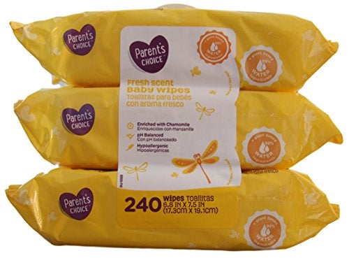 Parent's Choice - Fresh Scent Non-Flushable Baby Wipes - 240 sheets - Image 2