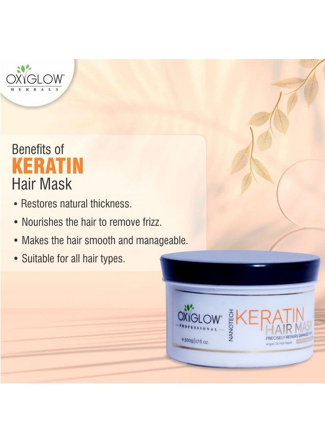 Oxyglow Keratin Hair Mask For Dry And Damaged Hair 500 G - Image 5
