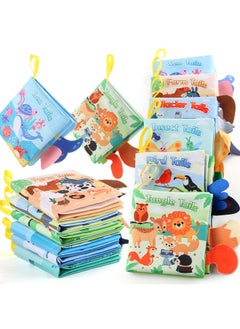 Generic Manufacturers Supply Baby Tail Cloth Book Suit 6 Theme Animal Sea, Land And Air Palm Book Early Education Toys-Color:2963 Tail Cloth Book Six Books A Set Of 130g-Specifications:Support Tagging  - Image 4