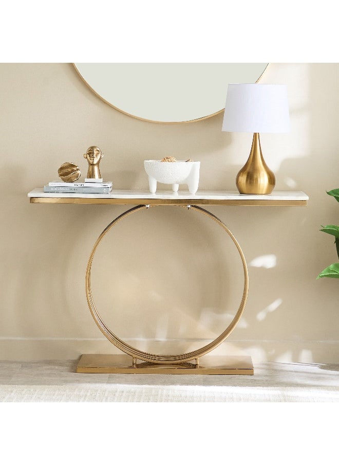 Home Box - Ringa Genuine Marble Top Console Table - Image 1