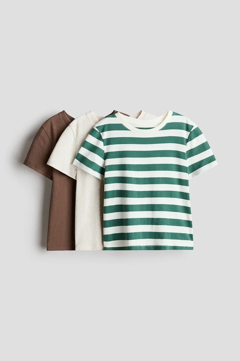 H&M 3-pack cotton T-shirts