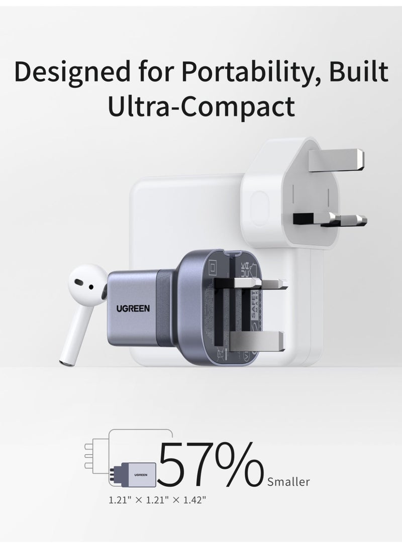 Ugreen 45W USB-C Charger Ultra Mini – Compact Fast Wall Charger with Foldable Plug, PPS 3.3 Support, Compatible with iPhone 18 Pro, iPhone 18 Pro Max, iPhone Duo, MacBook Air, iPad Pro, iPhone 17/16/15 Series, Samsung Galaxy S26/S25, Huawei, Xiaomi, Laptops & More – Travel-Friendly Mini Adapter 45W Ultra Mini 45W Ultra Mini - Image 2