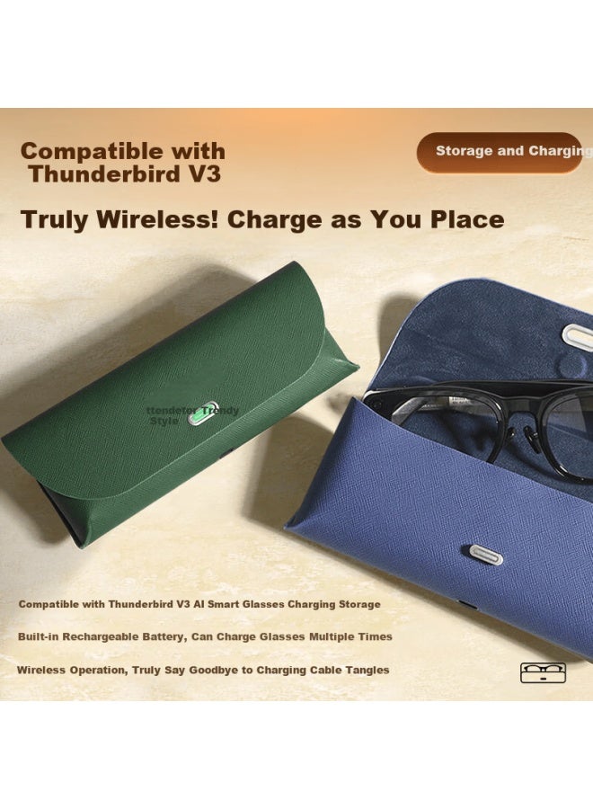 حافظة شحن ذكية Trendsetter Rayneo V3 كابل شحن أصلي Ai Shooting لاسلكي Bluetooth Gl Xrgf50 صندوق تخزين شحن مغناطيسي لThunderbird V3