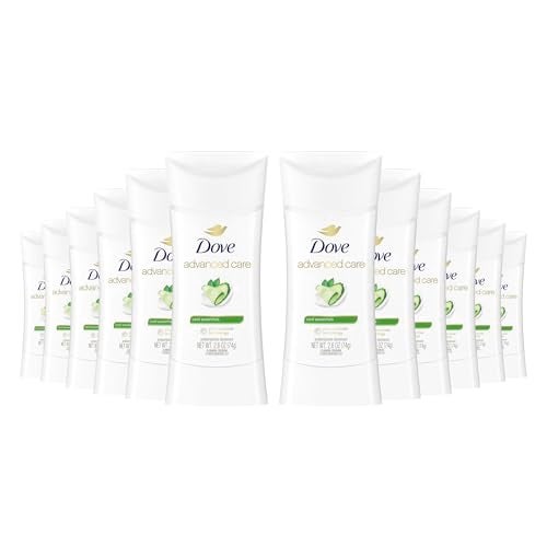 Dove Advanced Care Anti Deo Stick Cool Essentials Pack of 12 for helping your skin barrier repair after shaving 72 h odor control and allday sweat protection with Pro Ceramide Technology 26 oz - Image 1