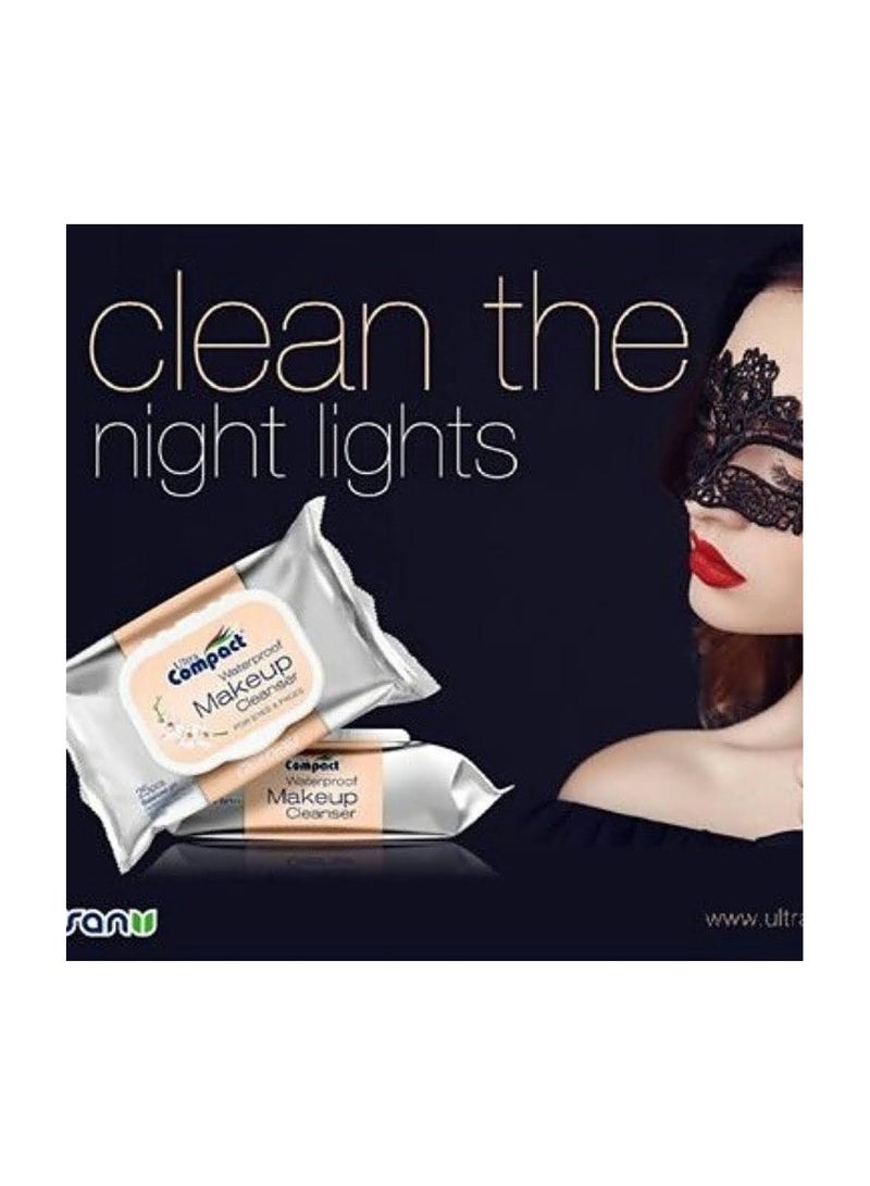 Ultra Compact Waterproof Wet Wipes Makeup Cleaner Wet Wipes 25 Wipes WW163 - Image 5