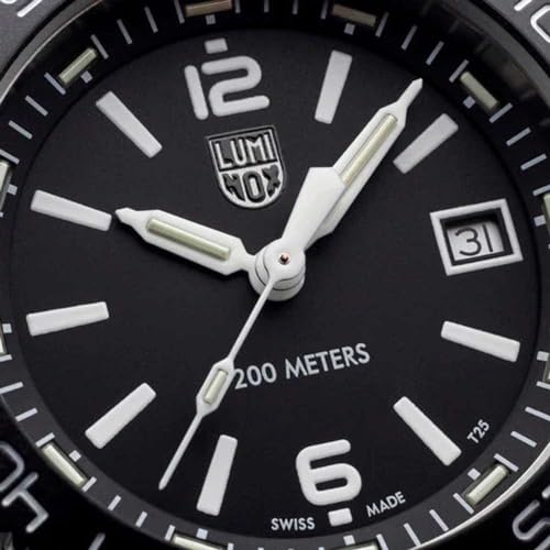 Luminox Stainless Steel Pacific Diver Date Analog Dial Color Black Men Watch - Xs.3122M, Silver Band - Image 5