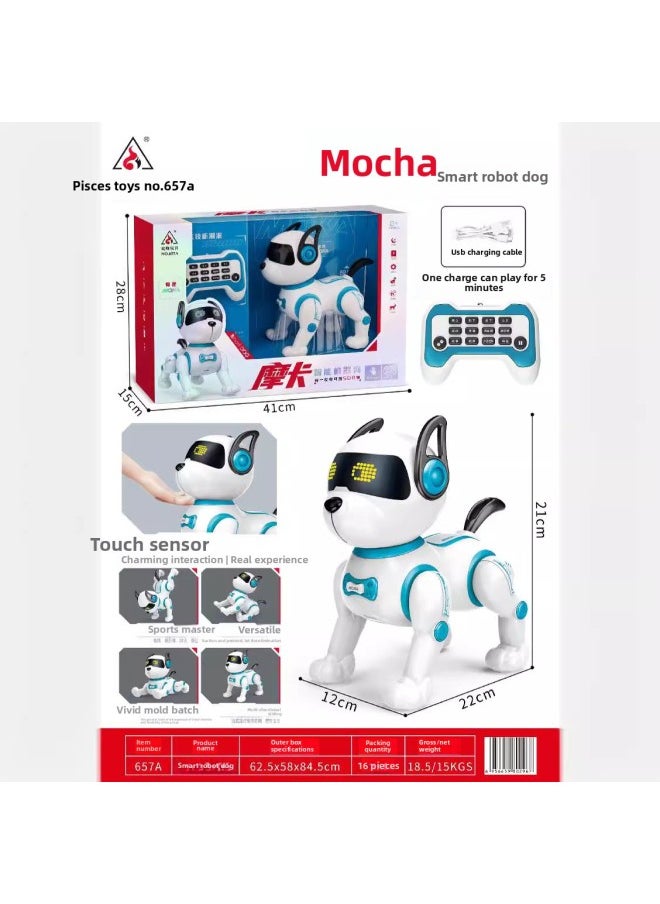 Shuangfeng Mocha Intelligent Robot Dog Yingjia Intelligent Mechanical Dog Guangyucheng Special Effect Intelligent Dog Series-Color:8808 Yingjia Velociraptor  - Image 3