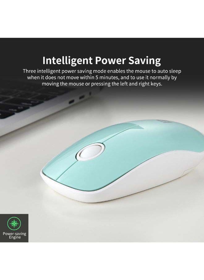NIBEMINENT V8 2.4G Wireless Mute Mouse Plug & Play Slim Mice Black  - Image 2