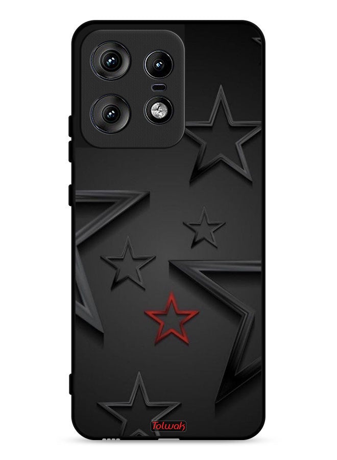 Tolwak غطاء حماية لهاتف موتورولا إيدج 50 برو 5G بنمط النجوم - Image 1
