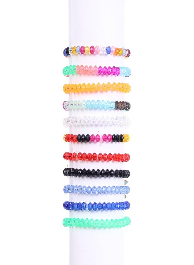 Ambitieux 24 colors Crystal Beads Jewelry Making Kit for Girls - 1550+ Pcs DIY Bracelet Making Supplies with Colorful Faceted Beads, Charms, Elastic Thread & Accessories | Birthday Gift Craft Set for Kids & Teens - Image 5
