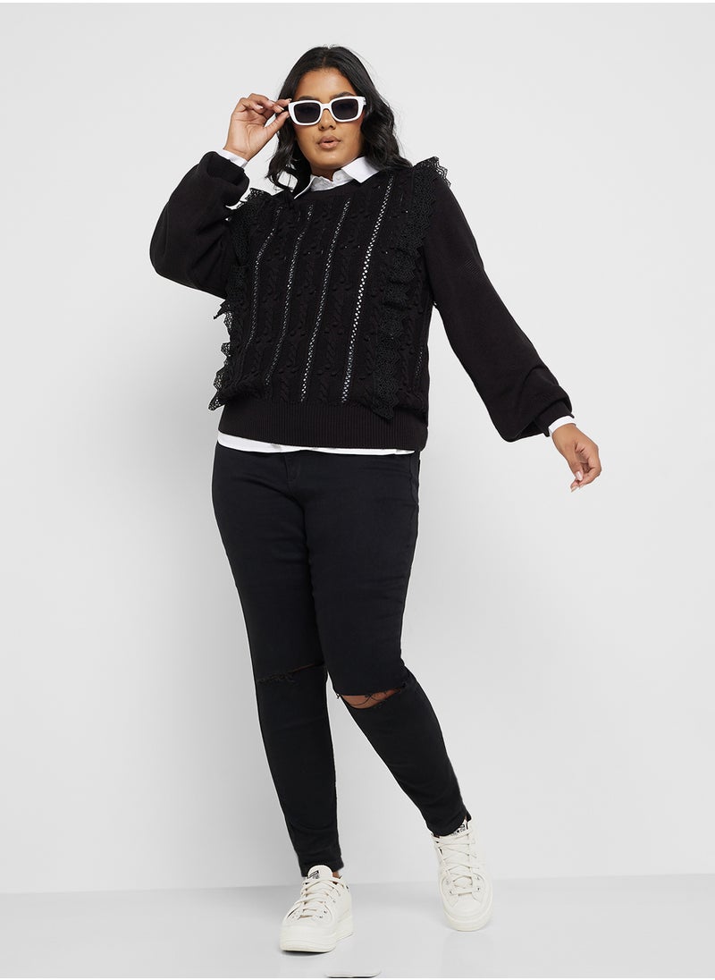 Only Carmakoma - Ruffle Tiered Top - Image 1
