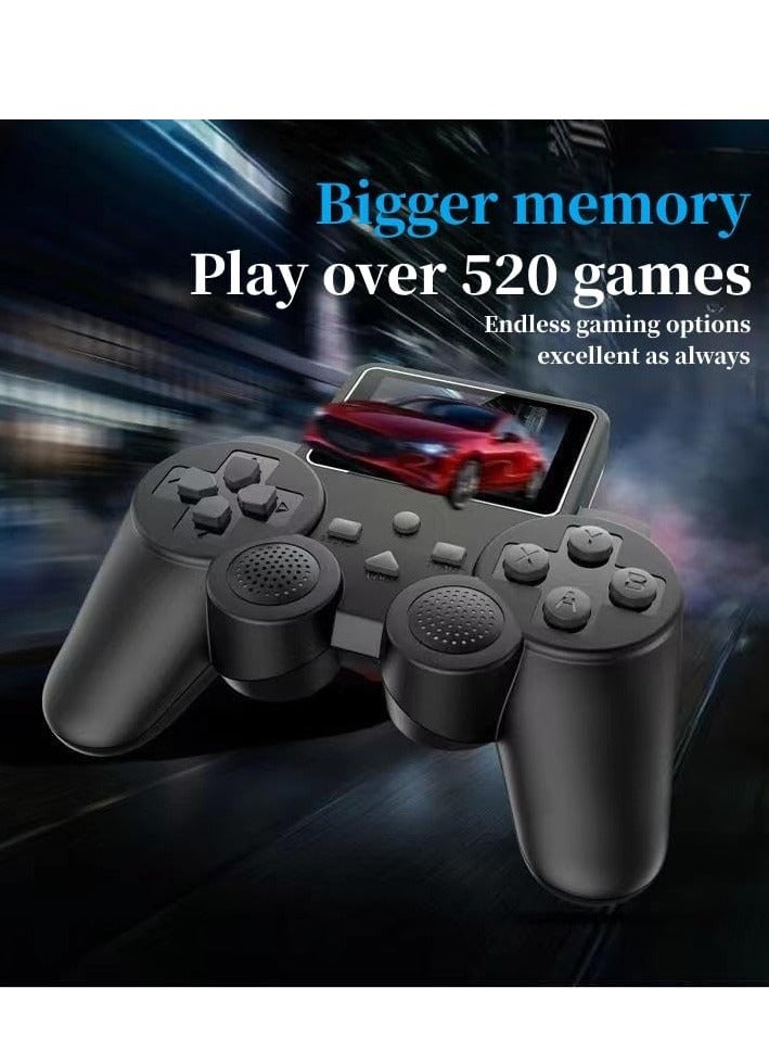 وحدة تحكم S10 GAMEPAD 520 لوحة ألعاب كلاسيكية مع شاشة ملونة عالية الدقة مدمجة مع 520 لعبة كلاسيكية مع مجموعة تحكم إضافية للاعبين - Image 4