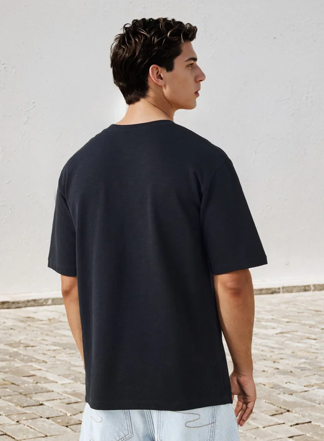 SP Characters  Printed Crew Neck T-shirt with Short Sleeves for Men | Best Price UAE